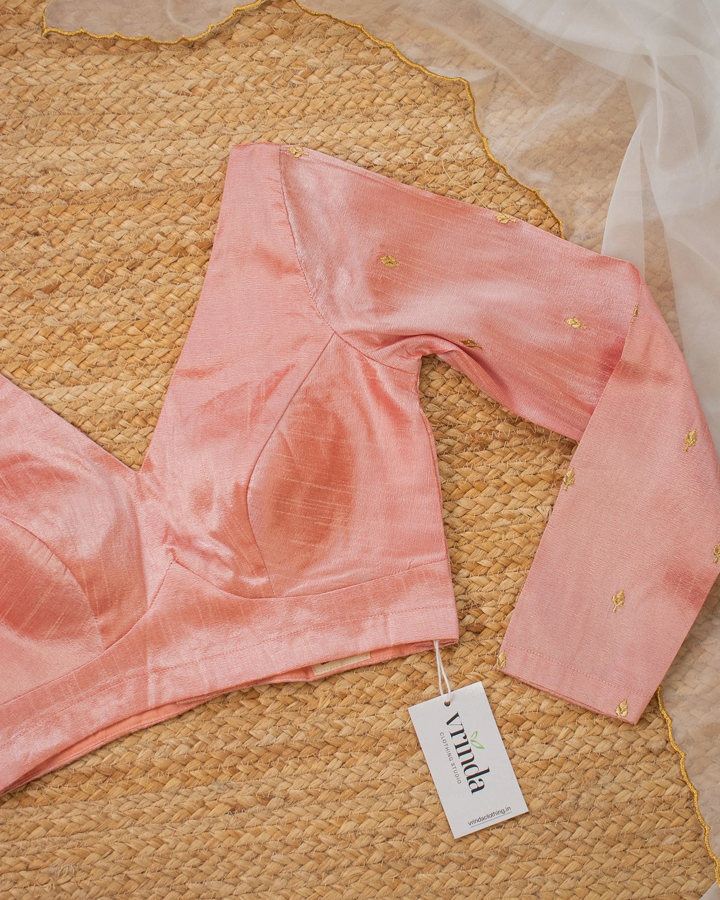 Zaari Peach Blouse