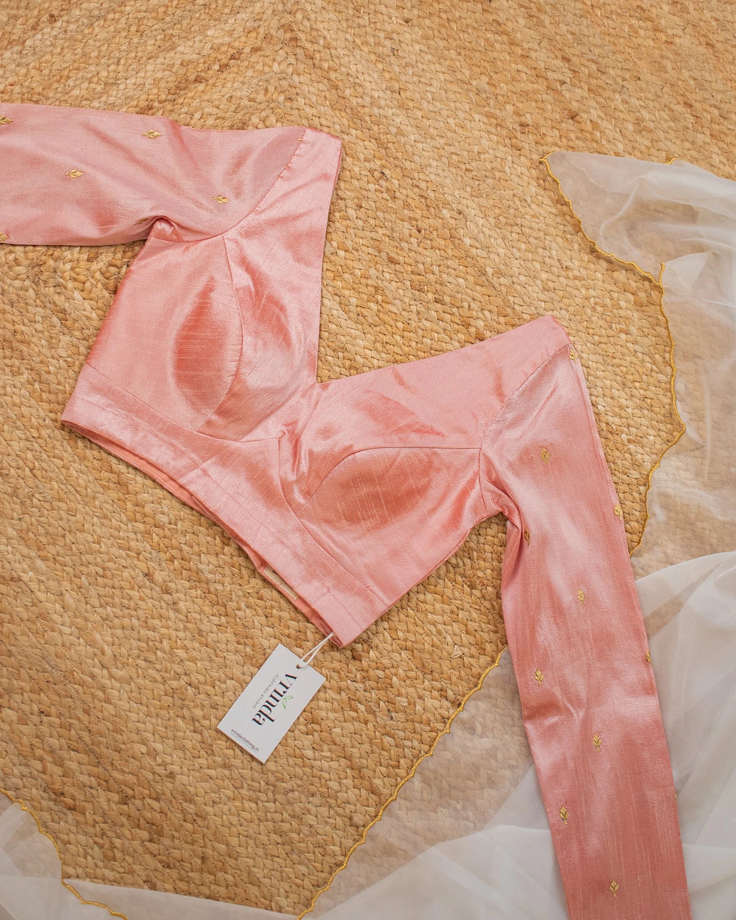 Zaari Peach Blouse