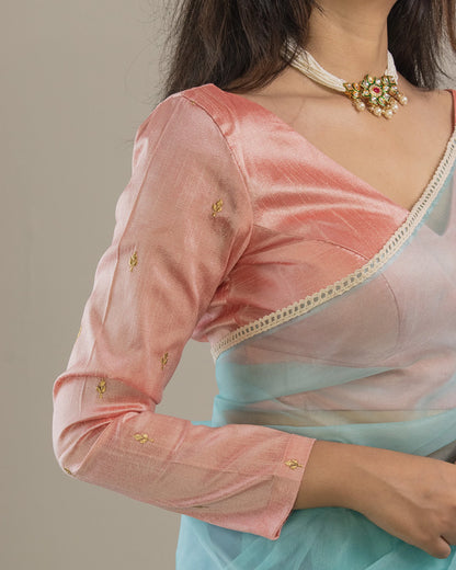 Zaari Peach Blouse