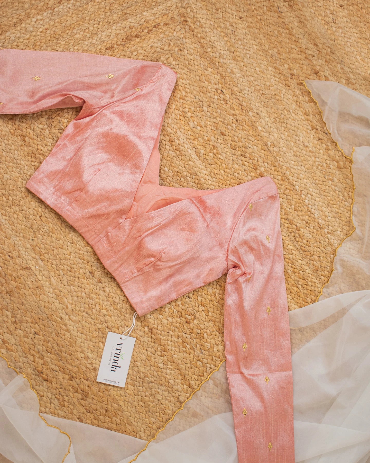 Zaari Peach Blouse