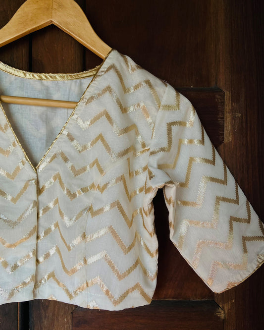 Golden Zigzag Blouse