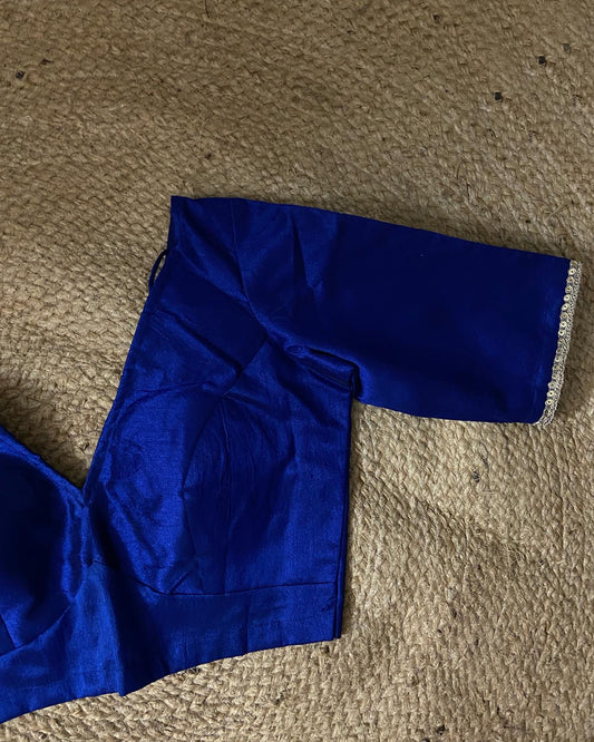 Royal Blue Shine Blouse