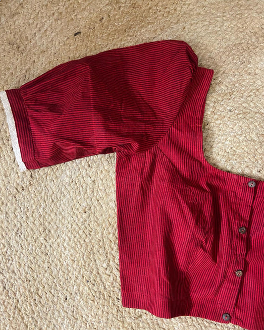 Tiny Red Stripes Blouse