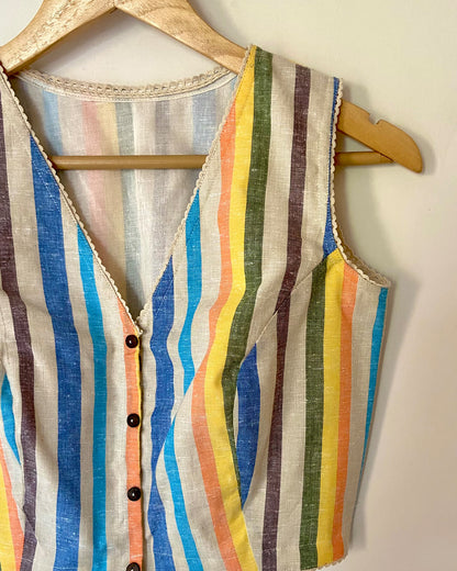 Striped Rainbow Blouse