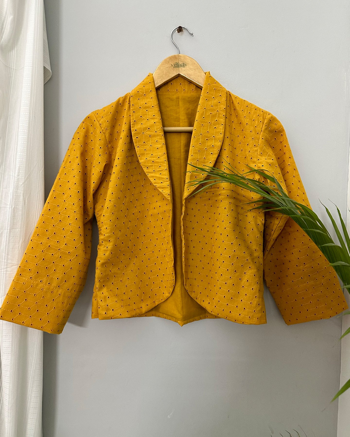 Schiffli Shore Mustard Jacket