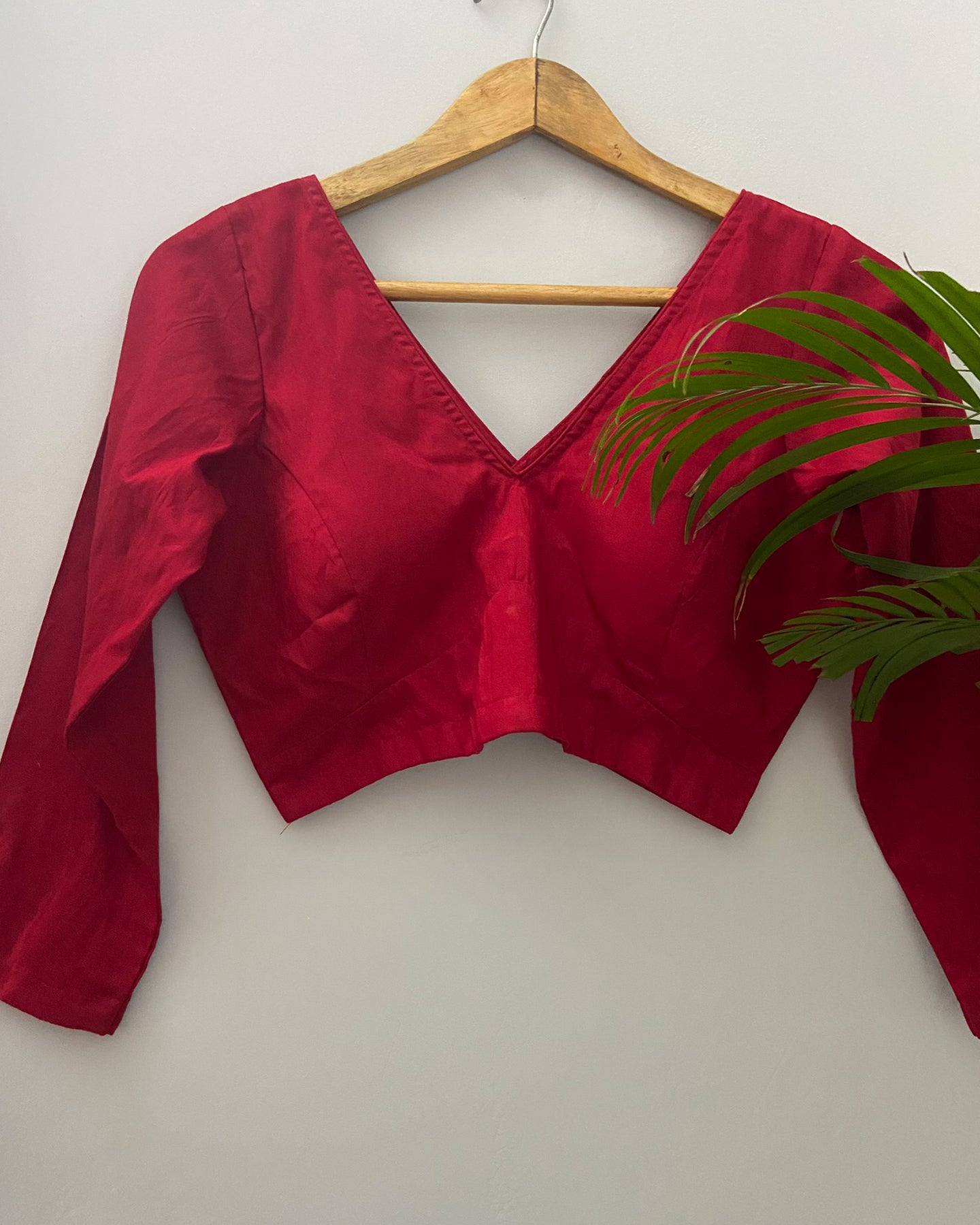 Dapperly Red Blouse – Vrinda Clothing