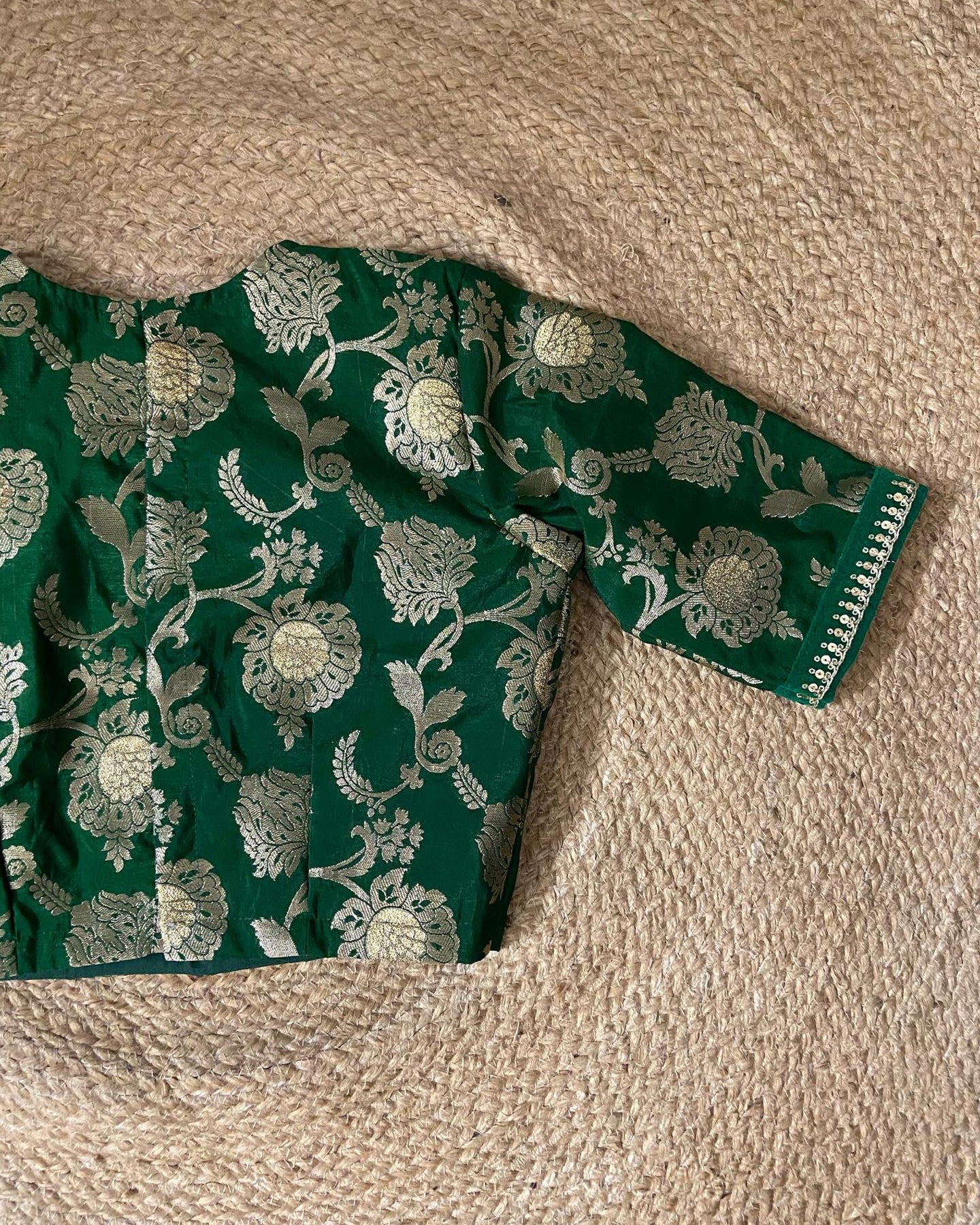 Kashish Emerald Blouse – Vrinda Clothing