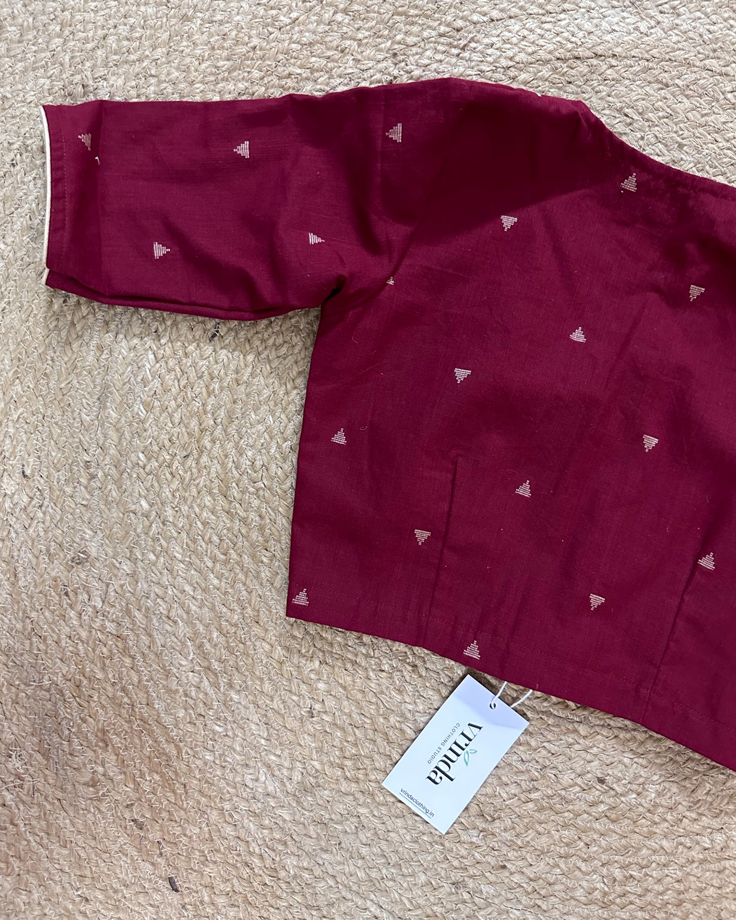 Maroon Triangle Blouse