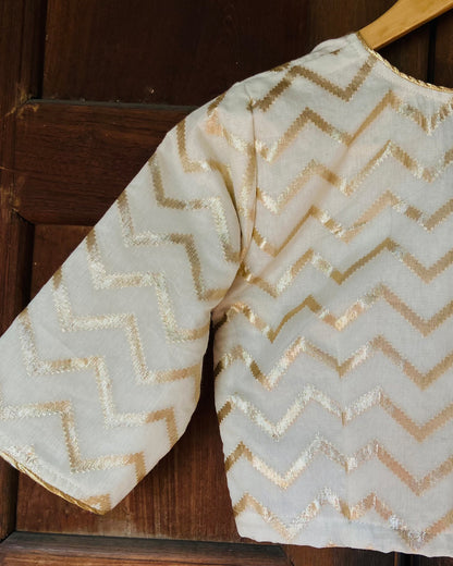 Golden Zigzag Blouse