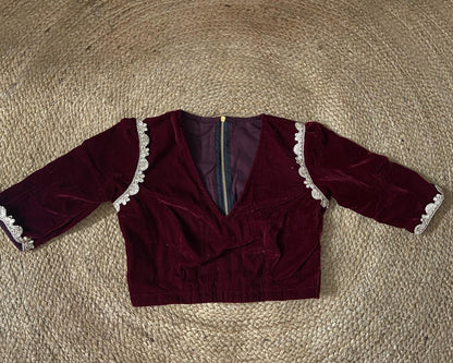 Rajkumari Dark Maroon Blouse