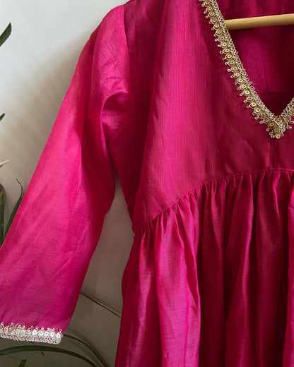 Afsana Hot Pink Kurta