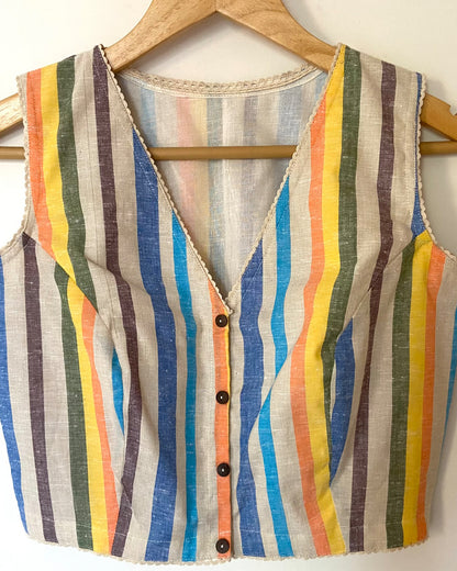 Striped Rainbow Blouse