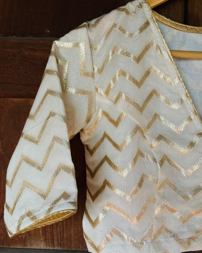 Golden Zigzag Blouse