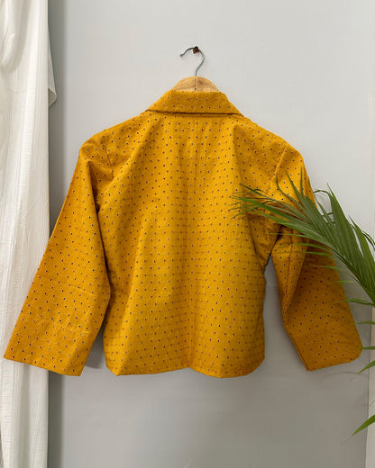 Schiffli Shore Mustard Jacket