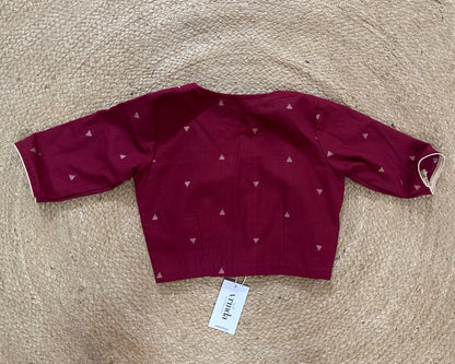 Maroon Triangle Blouse