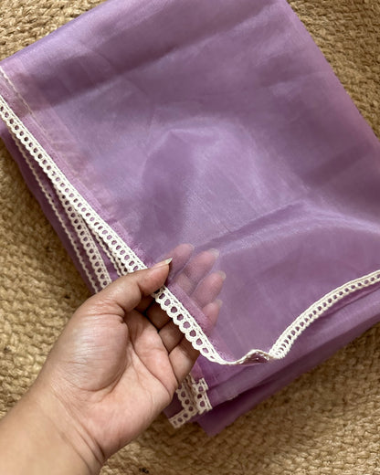 Lavender Sheer Saree