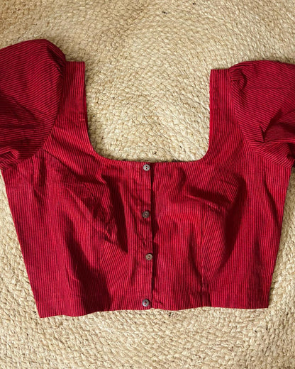 Tiny Red Stripes Blouse