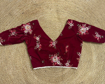 Ethel Maroon Blouse