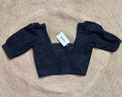 Square Black Blouse