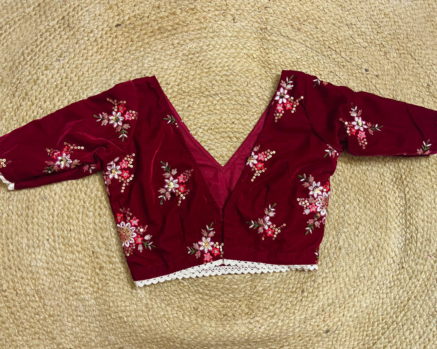 Ethel Maroon Blouse