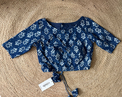 Lacey Indigo Blouse