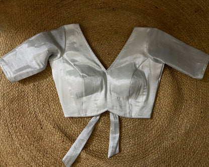 Silver Bow Blouse